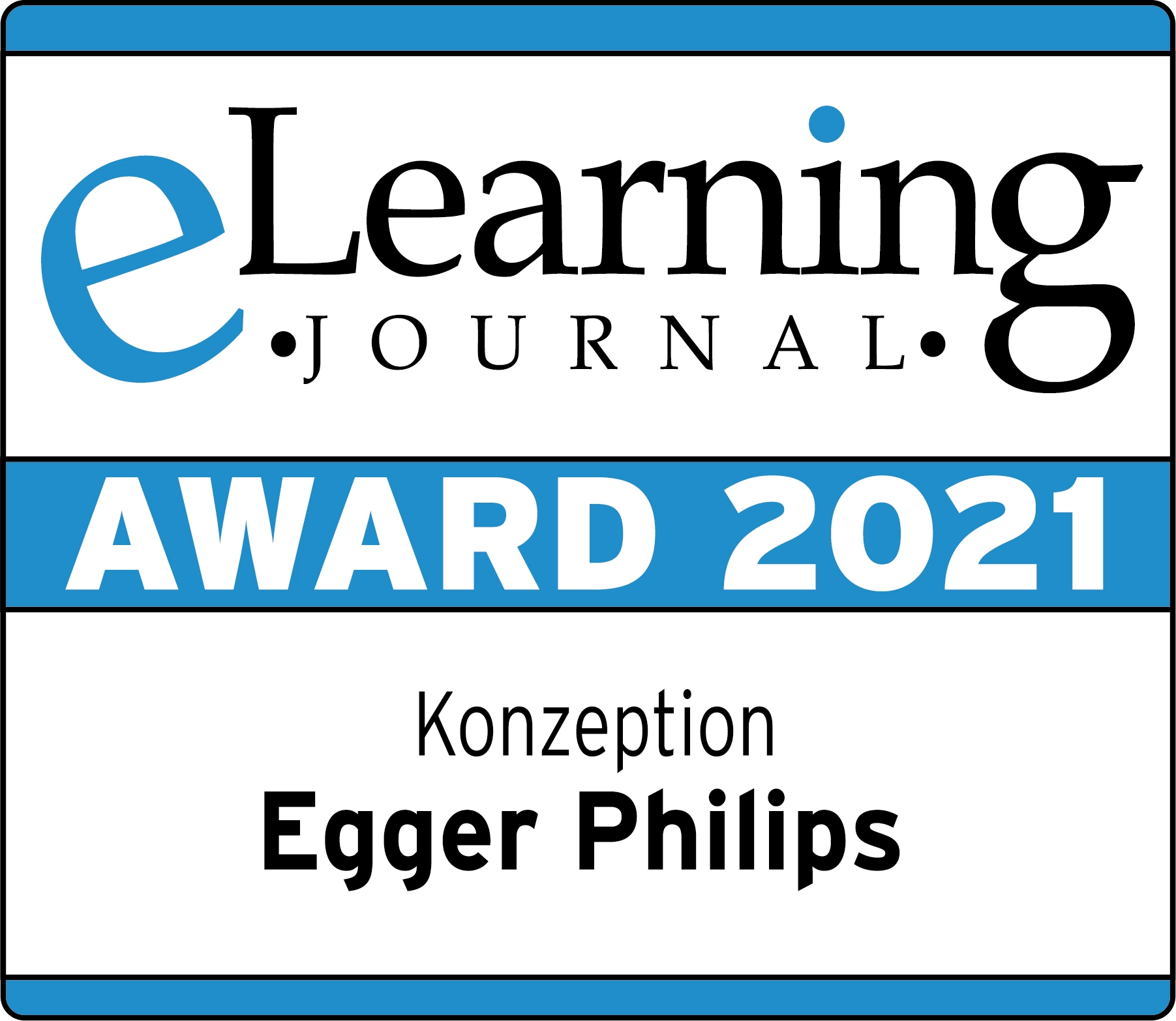 Elearning Journal Award Egger Philips Elearning Journal Award Egger Philips